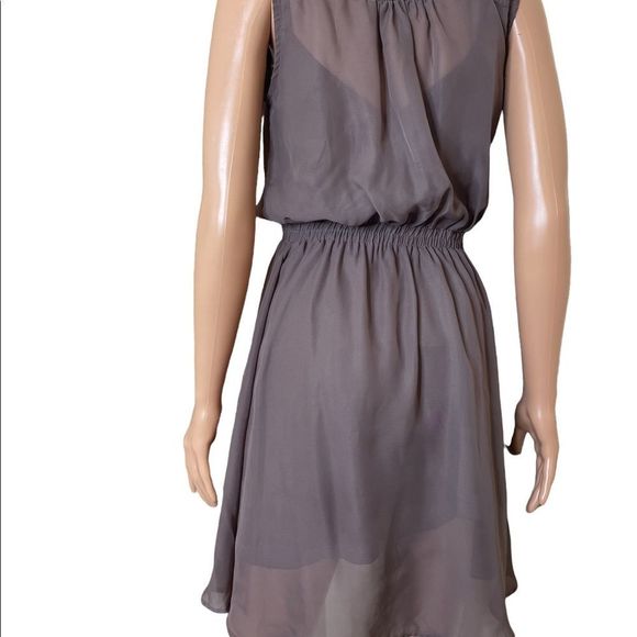RnB A-Line Sleeveless Knee - Length Summer Tan Dress for Women SZ SM - Picture 3 of 11